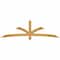 Ekena Millwork Davenport Rough Sawn Timber Gable Bracket, Western Red Cedar, 96"W x 28"H x 4"D x 4"F, 7/12 Pitch GBW096X28X0404DAV00RWR - alternate 1